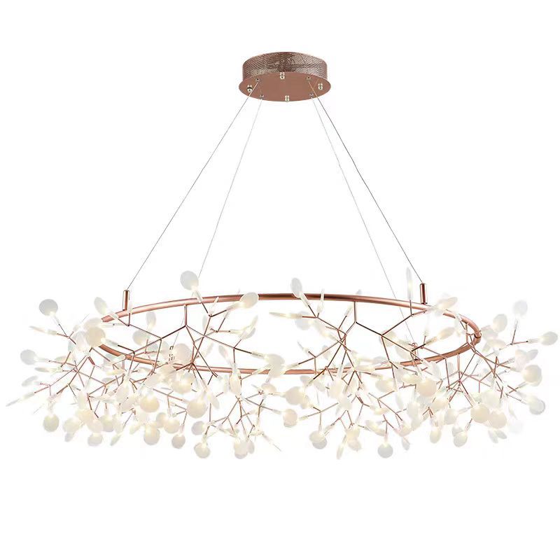 FUENTE Luz de fábrica de lujo Nórdico post-moderno minimalista rama araña Restaurante Hotel Villa Firefly araña