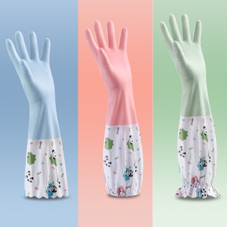 Guantes de Limpieza Doméstica Impermeables de Silicona Engrosados image 1