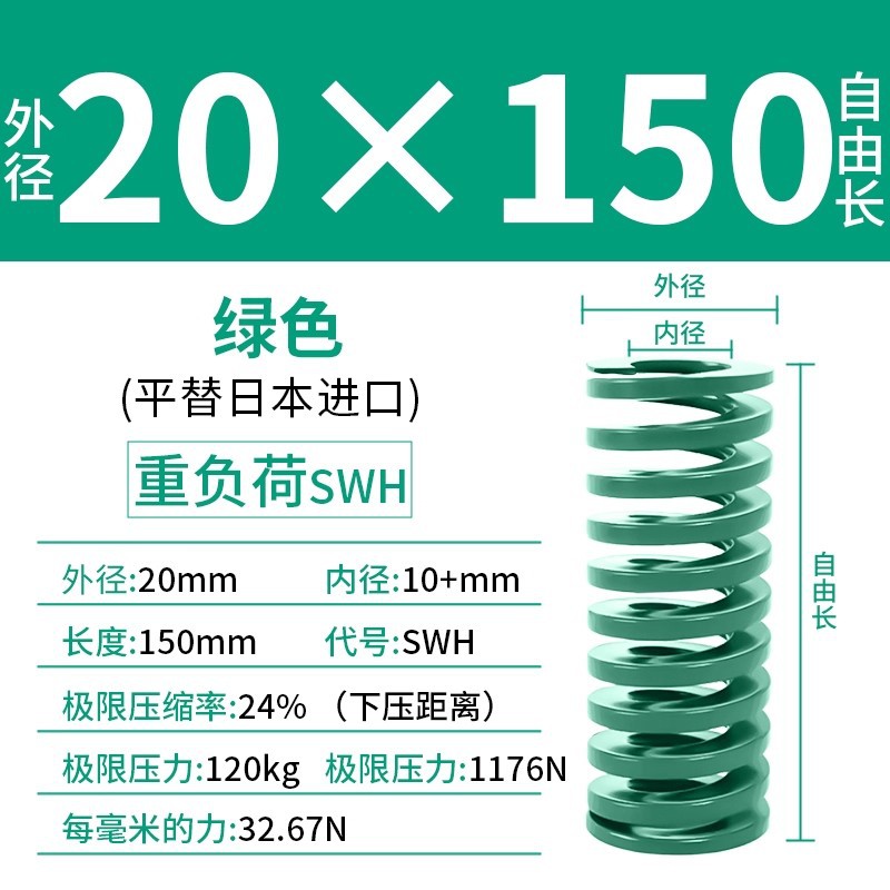 합금강 녹색 20×150