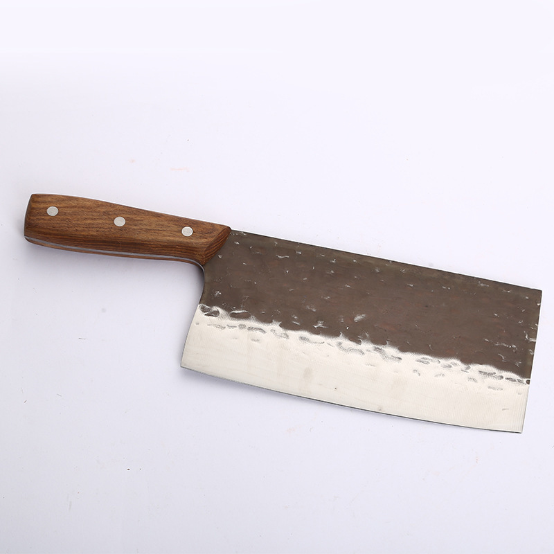ハンマー型鍛造シェフナイフ現物卸売り黄花梨木柄包丁ステンレス刃物キッチン包丁シェフナイフ|undefined