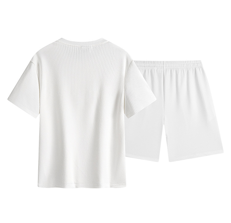 Men's Textured Polo Shirt Short-sleeve Lightweight Summer Top_voghion.com