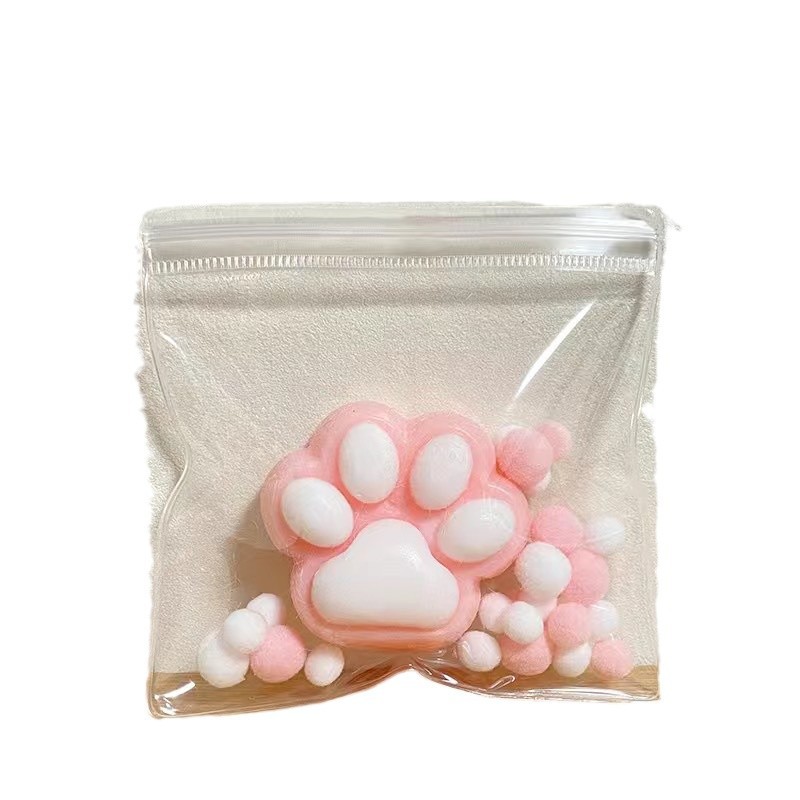 pvc pinch music storage packaging bag eva pinch bag decompression toy transparent hand jewelry food play self-sealing bag