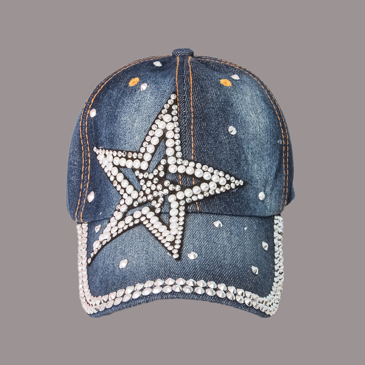 Unisex Gender Fashion Five-pointed Star Sunshade Sunscreen Wide Brim Cap Wholesale