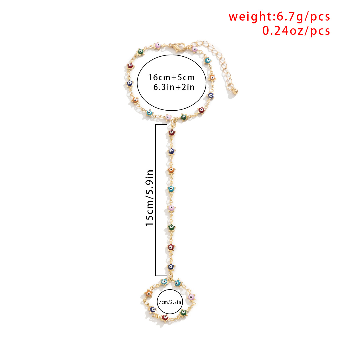 Fashion Geometric Alloy Plating Bracelets