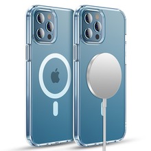 适用iPhone17手机壳苹果16ProMaxMagsafe透明无线充磁吸15保护套4