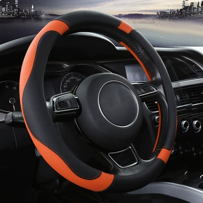 supplies four seasons universal breathable: Steering wheel cover - vibrant-orange-38cm