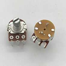 五脚开关电位器57弯脚B10K/B50K等各种阻值铁柄旋转式可调电阻