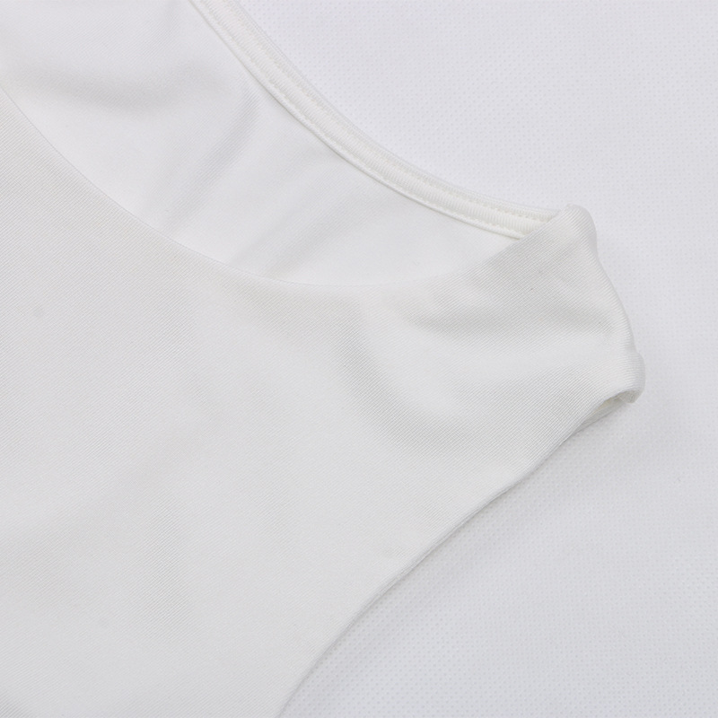 solid color sleeveless round neck top NSYKD50641