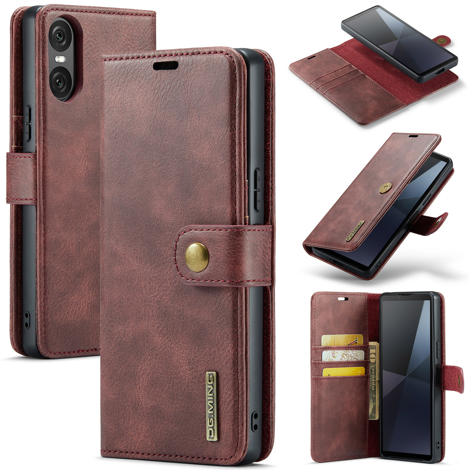 For Sony Xperia 10 VI Mobile Phone Case Xperia 1 VI 2-in -1 Split Leather Case 2024_voghion.com