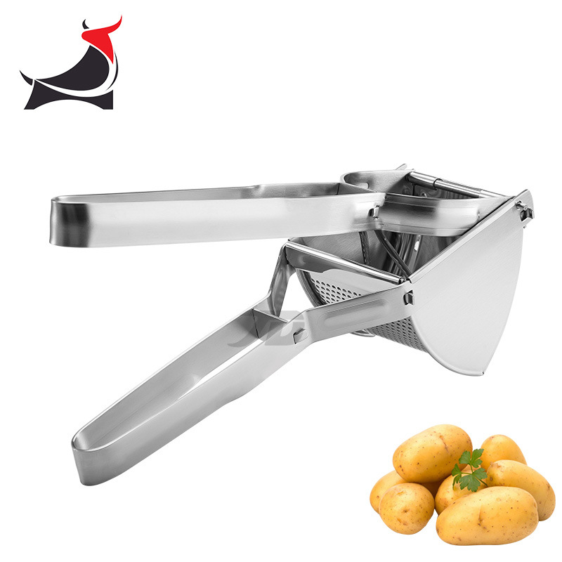 Stainless steel manual potato press mashed potato puree press fruit juicer press garlic puree kitchen tools