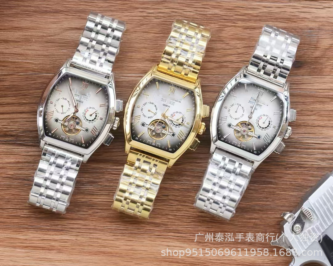 로즈 골드 핸즈가 있는 화이트 스틸 1