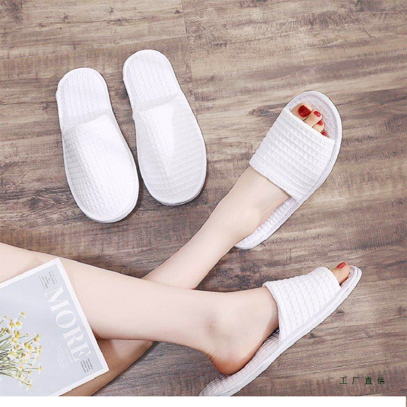 10 pares de pantuflas desechables, pantuflas de hospitalidad, casa de familia, hotel, viaje, hombres y mujeres portátiles, suela gruesa, primavera y verano