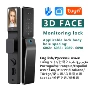 智能涂鸦3dfacesmartlockttlockmonitorwaterprooftuya指纹锁