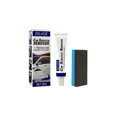 Eelhoe Car Scratch Care Agent, Scratch Removal Abrasive, Paint Car Polishing Wax, Car Mark Scratch Care (Car wax) - 20g-sponge-boxed