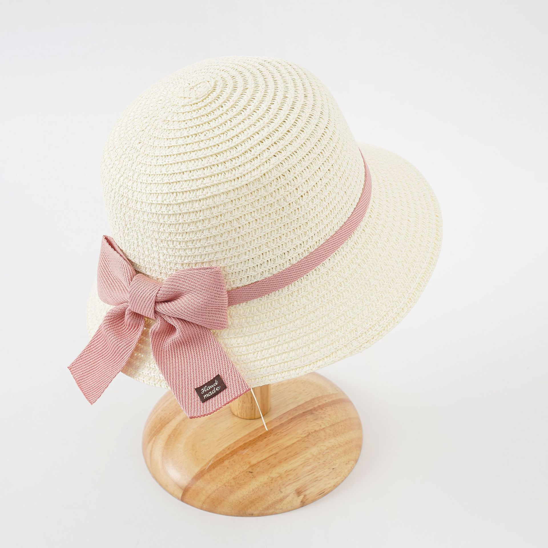 2023 Nueva princesa de encaje para niños verano niñas sombrero de playa a prueba de sol playa traje de protección solar bolsa sombrero de paja