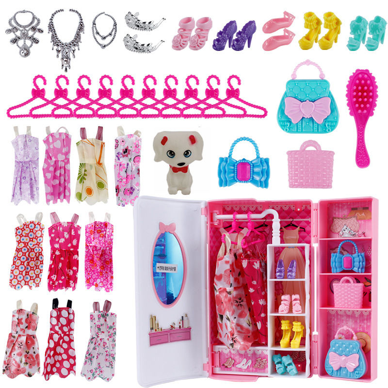 Children's family doll with accessories