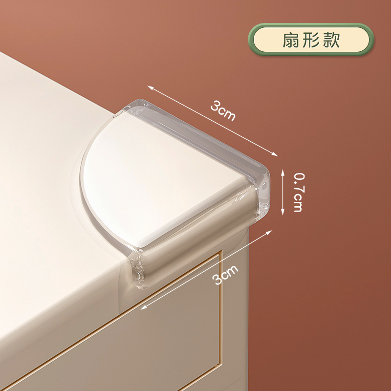 衝突防止角透明ソフト乳幼児用安全テーブル角保護カバー子供用ガラスティー|undefined