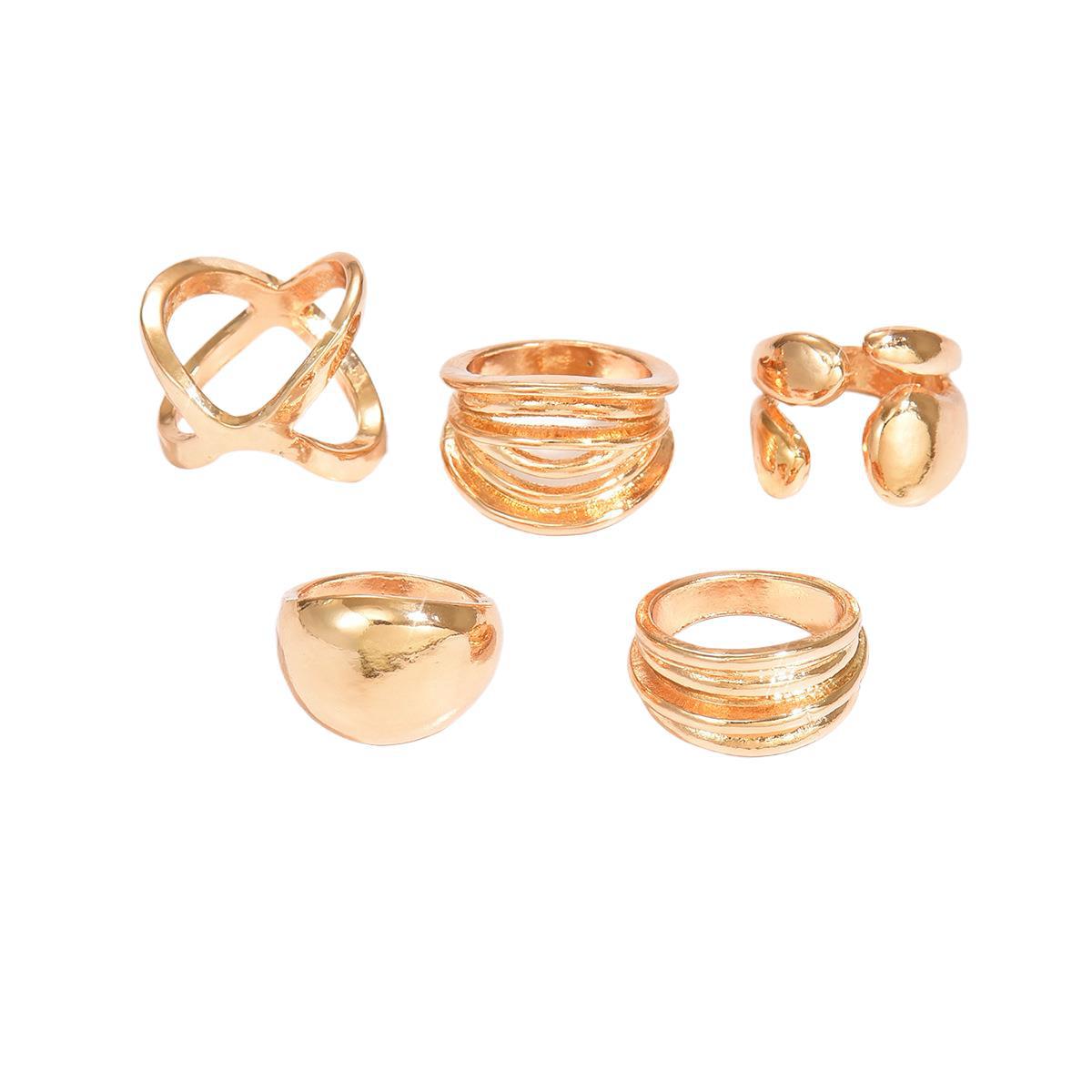 Minimalistisches Stapelring Set Mit Zirkonia Für Damen_voghion.com