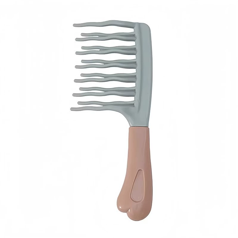 Curly handle for scalp, anti-static massager, adds volume