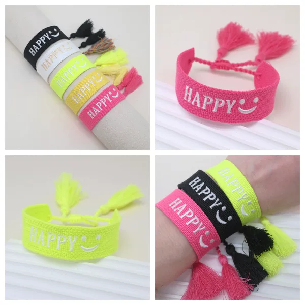 In stock wholesale European and American popular bracelet celebration party souvenir concert Fan bracelet friendship party bracelet