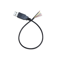 USB data cable with four cores and shielding wire, anti-interference USB cable LED light board wire, USB male connector with four cores and ground wire