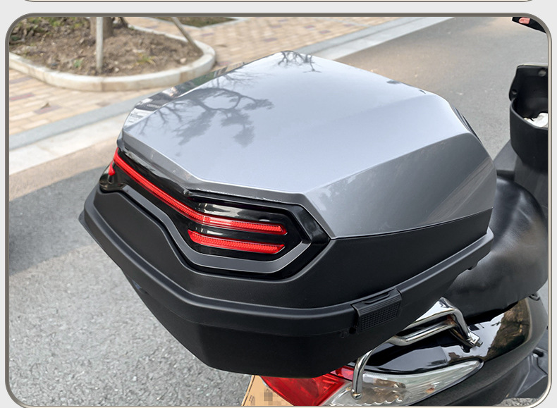 Suitable for Electric Vehicle Motorcycle Trunk Large Capacity Waterproof Wear-Resistant Durable Anti-Fall Electric Vehicle Storage Trunk