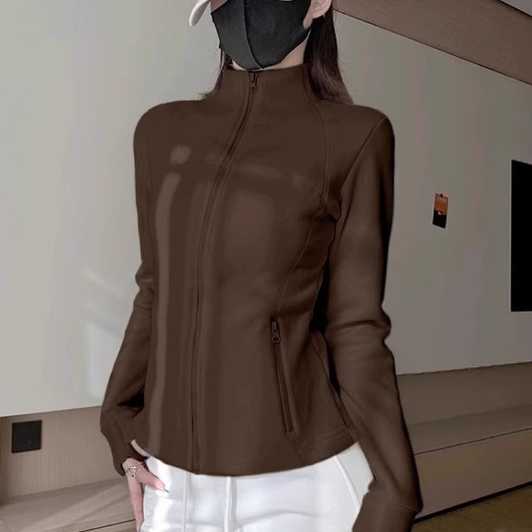 摇粒绒内搭修身外套女秋冬款校服冬季抓绒冲锋衣内胆加绒厚