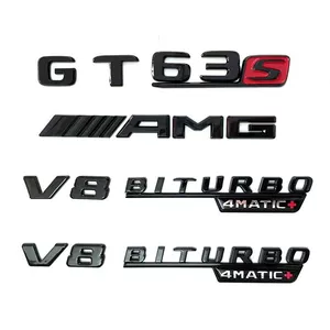 Mercedes-Benz GTR arxa, GT53S, CLS63, AMG qara yazı emblemi üçün