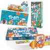 Wooden brainteaser, toy for early age, cartoon digital cognitive tools set, early education, wholesale