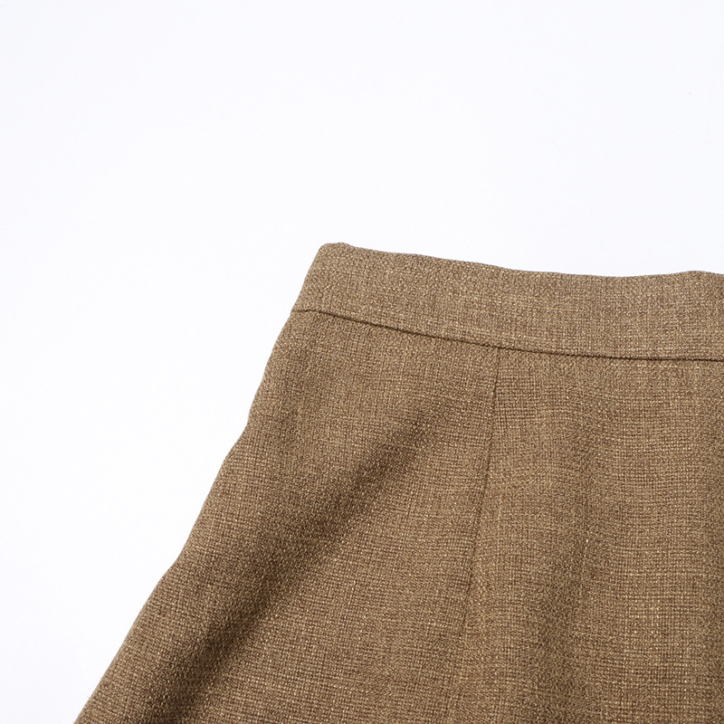 Daily Women s Elegant Solid Color Linen Tassel Skirt Sets Skirt Sets