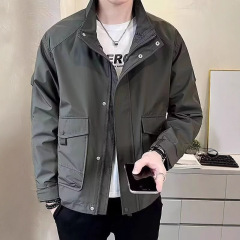 男装2025新款外套男春秋款潮流时尚帅气上衣高端工装青年夹克衣服