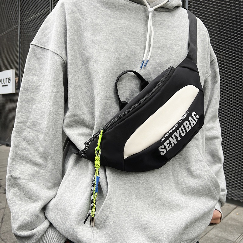 2024 New Sports Crossbody Bag Men's Casual Sports Wholesale Waist Bag Shoulder Mobile Phone Satchel Couple Street Chest Bag