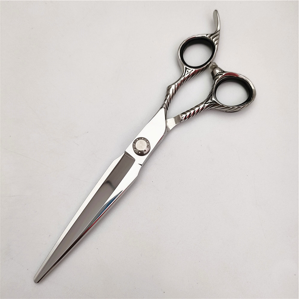 7.0寸综合剪刀 440C徒手美发剪螺纹手柄 POI7.0寸剪刀 剪刀厂