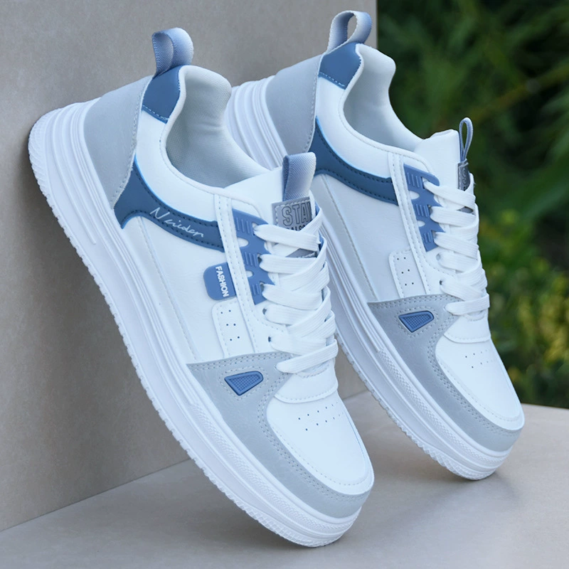 Summer footwear, breathable universal white shoes, trend sneakers, soft sole