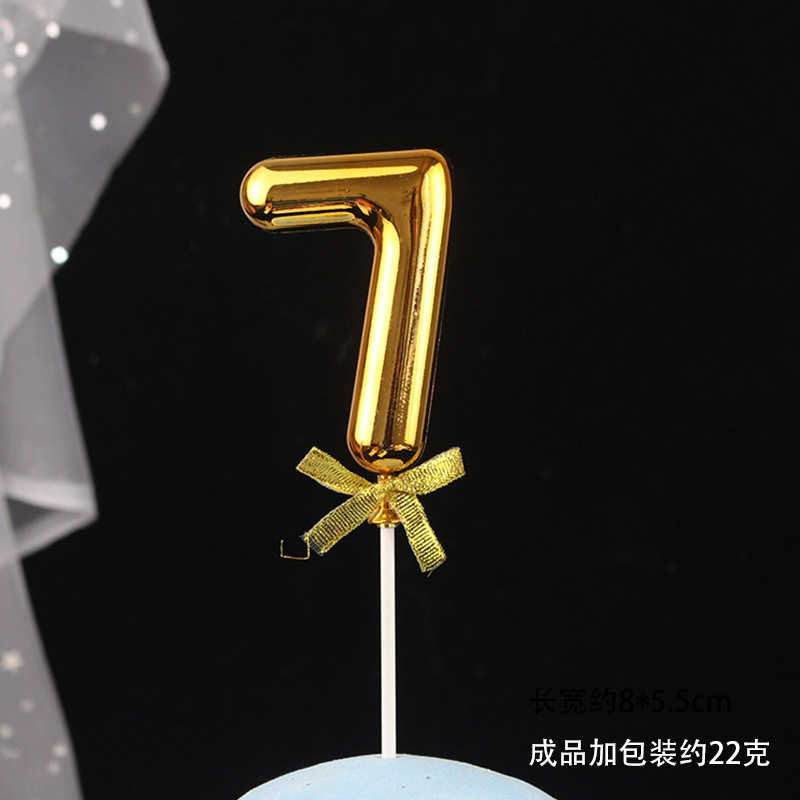 Decoración digital para pasteles 0-9, 3D oro/rosa, inserto para cumpleaños – Mayorista de Yiwu image 17