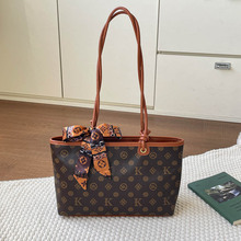 跨境手提大容量托特包品牌正品轻奢老花K字女式通勤购物袋腋下包