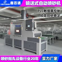 鑫百通烘焙喷砂机整套机器输送式喷砂机厂家钢结构翻新除锈喷砂机