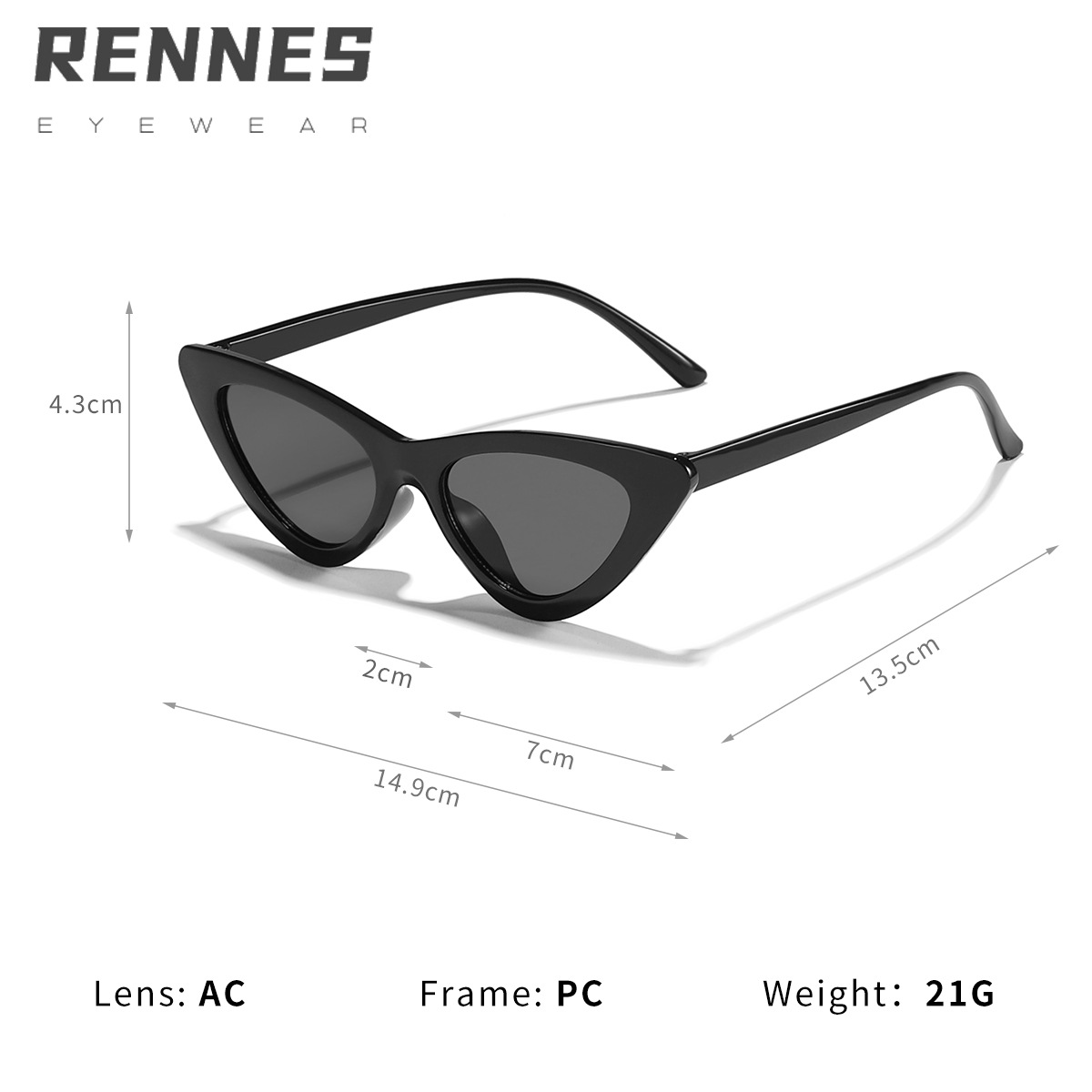 Gafas de Sol de ojo de gato de Marco grande de moda Gafas de Sol de mujer europeas y americanas Nuevas gafas de sol 2019 9788