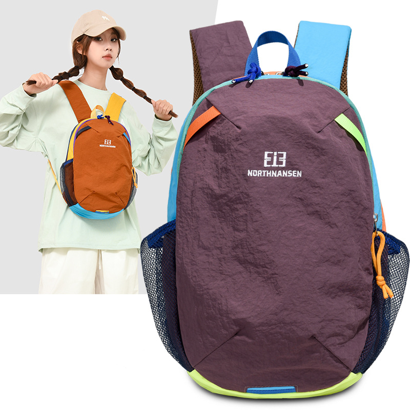 Lightweight Casual Outdoor Sports Bag Large Capacity Nylon Versatile Hiking Mountaineering Bag Fashionable Commuting Travel Small Backpack