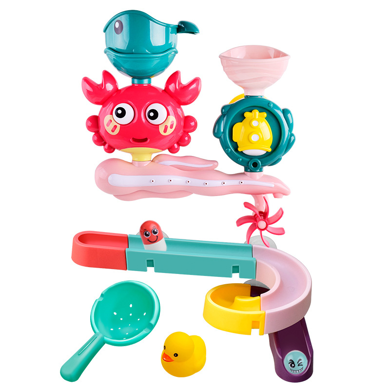Cross-border Children's Educational Water Play Toys Bathroom Track DIY Assembled Water Play Baby Bathing Toys