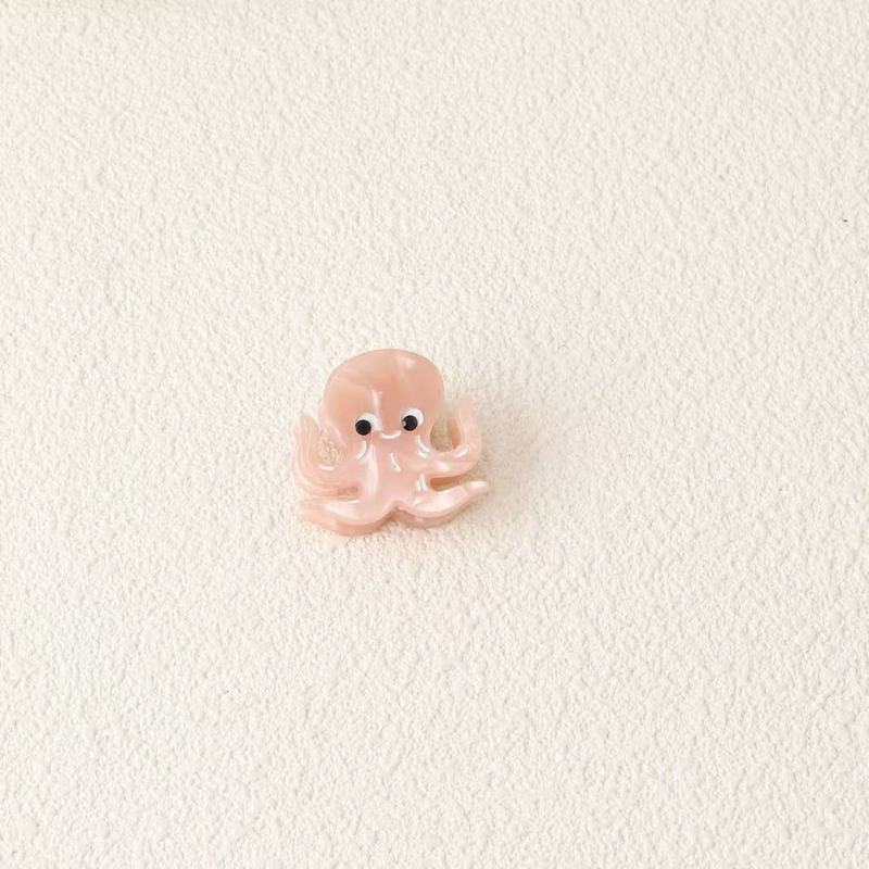 新款醋酸mini少女抓夹海洋生物八爪鱼韩版可爱百搭小号刘海夹发饰|undefined