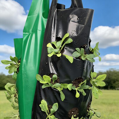 透气透水果花卉通用营养钵懒人懒人移栽法宝鲜花育苗袋pe绿色育袋