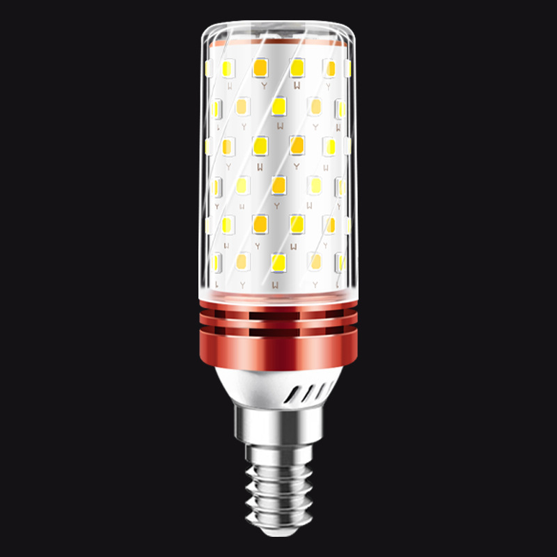 Lámpara LED doméstica lámpara de ahorro de energía E14 pequeño tornillo E27 lámpara de maíz iluminación luminaria luminosa luminaria tricolor