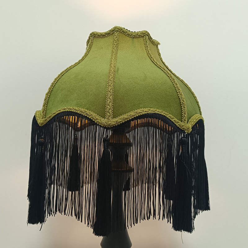Simple Black, Green, Orange, Pink, and Blue Tassel Lampshade with Hanging Fringe, Suitable for Table Lamps and Floor Lamps (Lampshade Only) Simple Black, Green, Orange, Pink, and Blue Tassel Lampshade with Hanging Fringe, Suitable for Table Lamps and Floor Lamps (Lampshade Only)