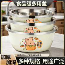 三件套不锈钢盆加厚洗菜盆和面盆汤盆洗奶瓶厨房料理盆烘焙打蛋盆