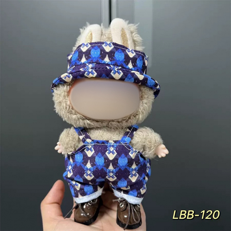 仅衣服适用于17cm拉布布搪胶娃娃毛绒公仔等可穿衣服换装着替套装|undefined