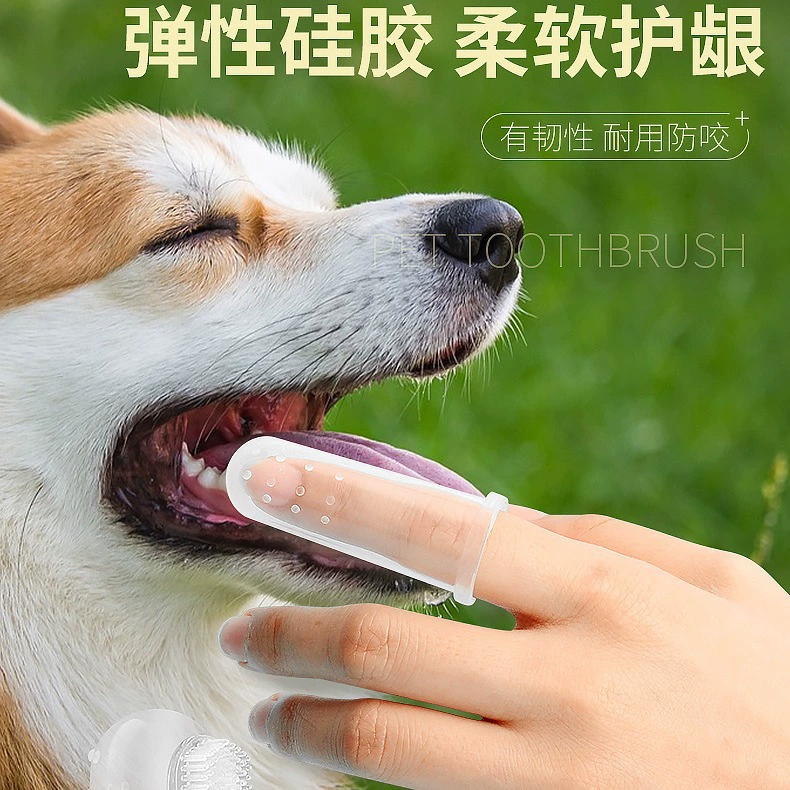 Домашние животные силиконовая зубная щетка оптовая домашняя щетка для чистки зубов для домашних животных Кисть для собак
