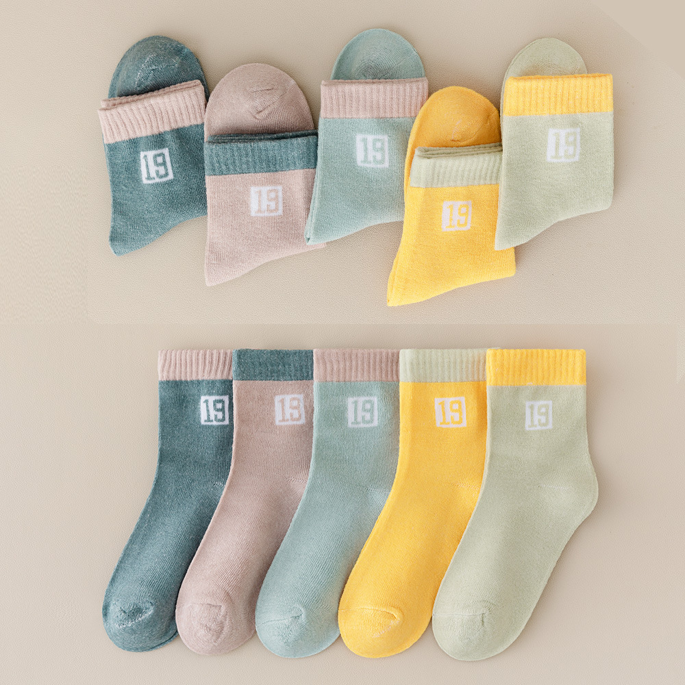 Zhuji calcetines a media pantorrilla para bebé, calcetines deportivos para primavera, otoño y verano, calcetines para niñas, calcetines para niños, calcetines para niños al por mayor