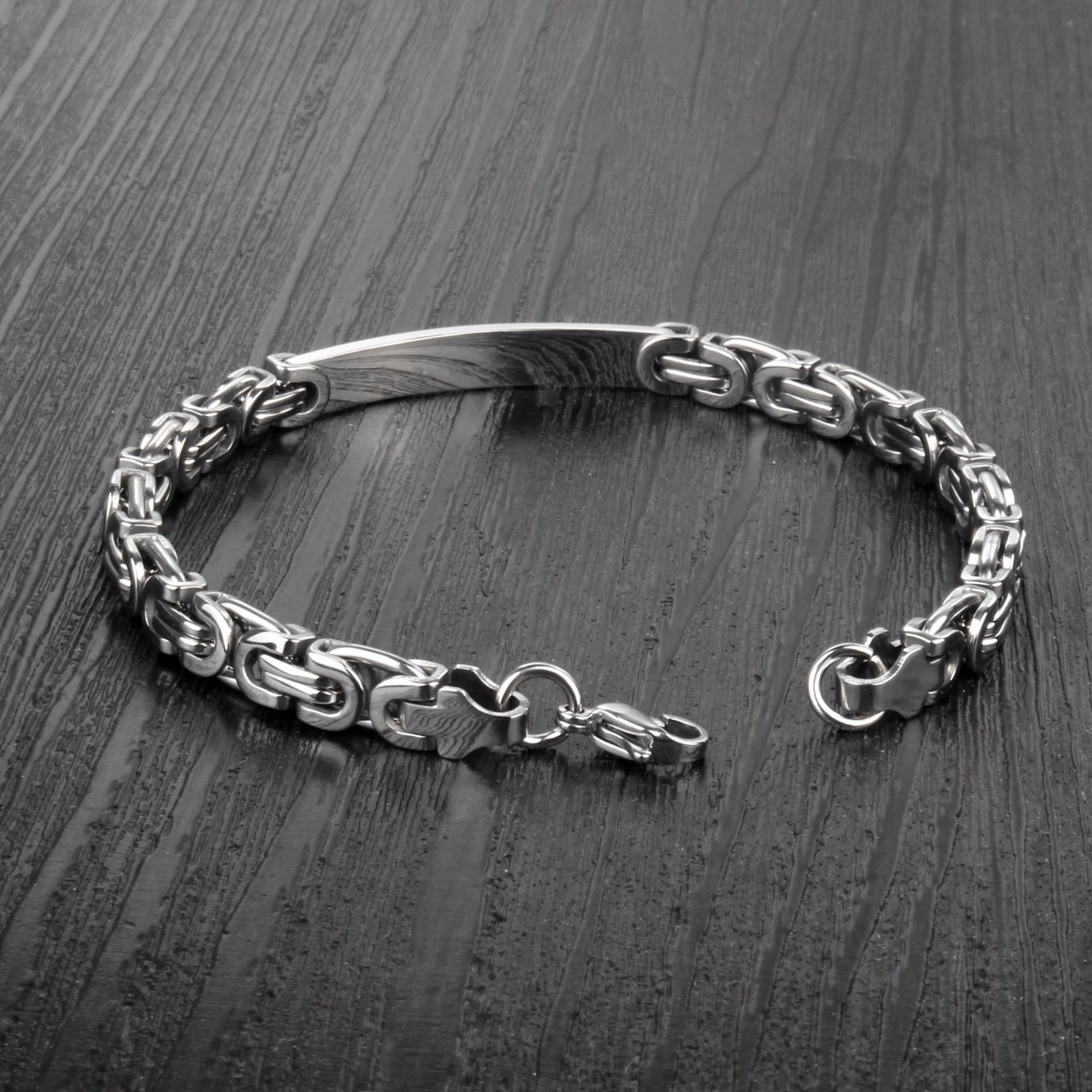 304 Stainless Steel Material Geometric Pattern Original Design Geometric 304 Stainless Steel Men's Bracelets Men's Chain Bracelets
