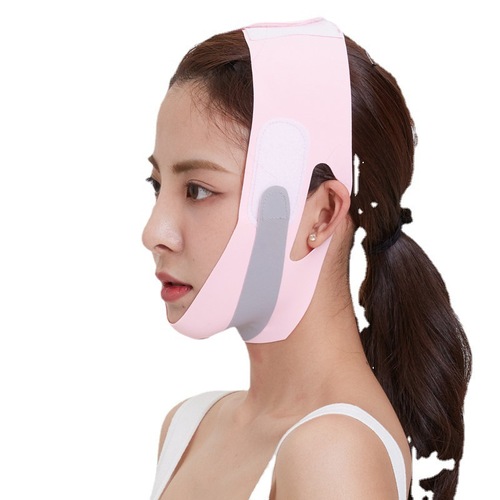 Pink face slimming tool, tightening small V face, double chin, nasolabial folds, women's mask, facial slimming bandage